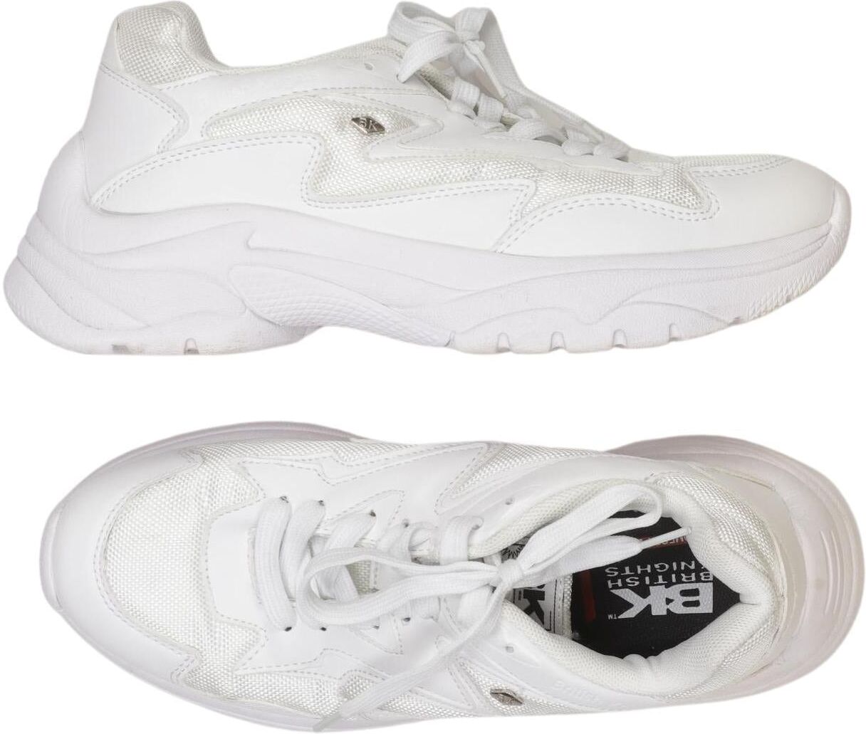 BK British Knights Damen Sneaker, Weiß, Gr. EU 39, Kunstleder - Second Hand