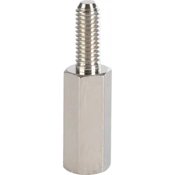 VT DA 12MM - Distanzhülsen, Metall, 6-Kant, M3, 12mm