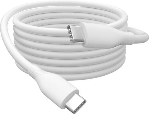 Digitus USB-C Kabel USB 2.0 USB-C Stecker 1.00m Weiß (matt) exzellente Alterungseigenschaften, Flexibel, flexibler Innenleiter