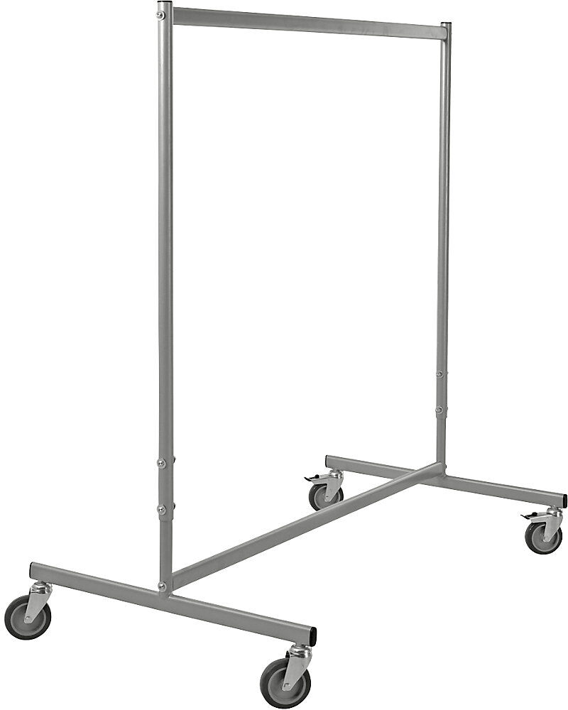 Mobiler Kleiderständer, HxBxT 1830 x 1180 x 710 mm, Tragfähigkeit 75 kg Kongamek