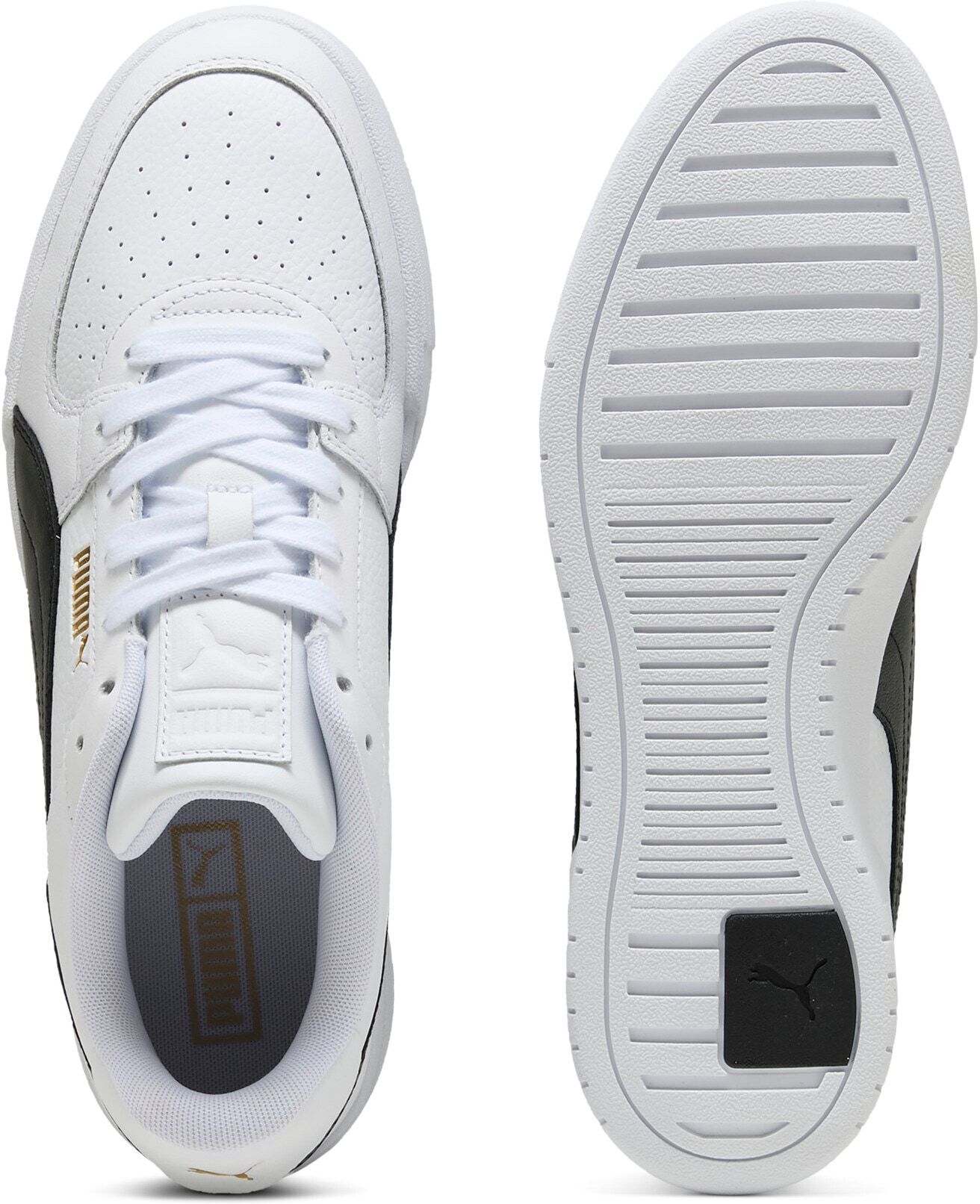 Sneaker PUMA "CA PRO CLASSIC II", Damen, Gr. 44,5, Textil, schwarz-weiss (puma weiß, puma schwarz), Leder, unifarben, Schuhe Sneaker, für Freizeitaktivitäten, mit atmungsaktivem Mesh-Futter puma weiß, puma schwarz 44,5, Textil