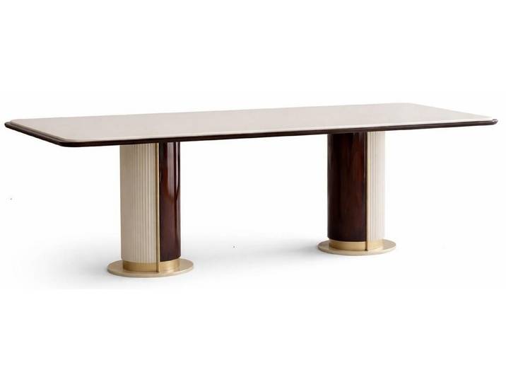 Xlmoebel Esstisch Beiger, moderner Esstisch aus Holz im luxuriösen Design (1-St), Made in Europa