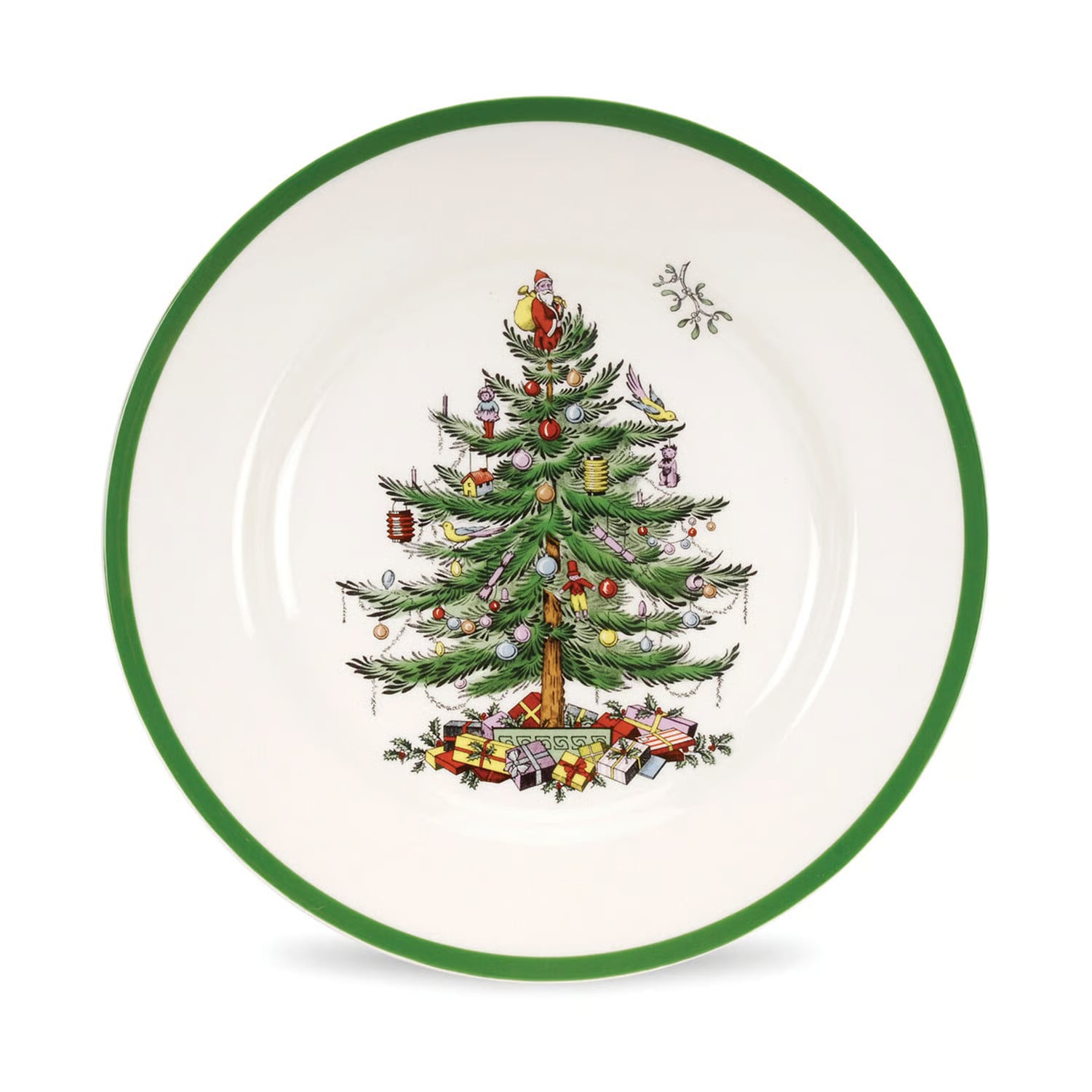 Spode Christmas Tree diner bord set van 4 groen