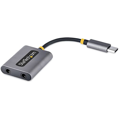 StarTech USB-C Koptelefoonsplitter met 24-bit DAC (USBC-AUDIO-SPLITTER)