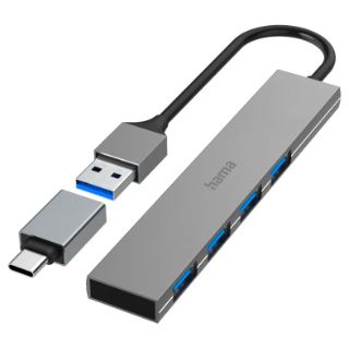 Hama USB-Hub 4-Ports USB 3.2 Gen1 5 Gbit/s