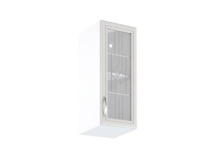 ROYAL24_MARKT Glashängeschrank - Sycylia Küchen Hängeschrank 30 cm mit Glastür (Packung, 1-St., Serie Sycylia – G30S) Modern – Hochwertig – Funktional