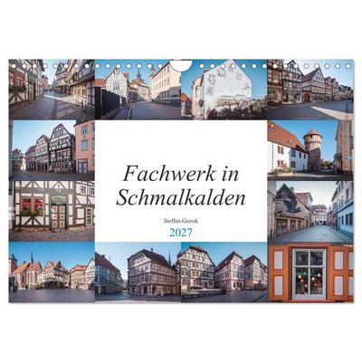Fachwerk in Schmalkalden (Wandkalender 2027 DIN A4 quer), CALVENDO Monatskalender