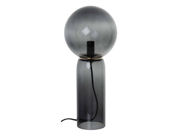 Anthrazitgraue Glaslampe, H 41 cm