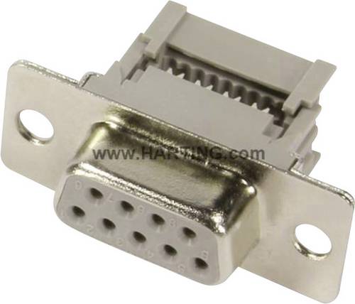 Harting 09662186500 D-SUB Buchsenleiste 180° Polzahl: 15 Schneid-Klemm