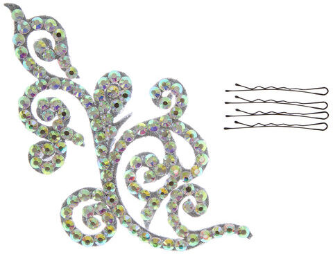 Haarteil "Strasssteine", silber