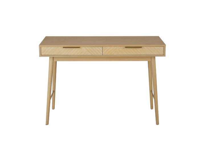 Bureau 2 tiroirs beige
