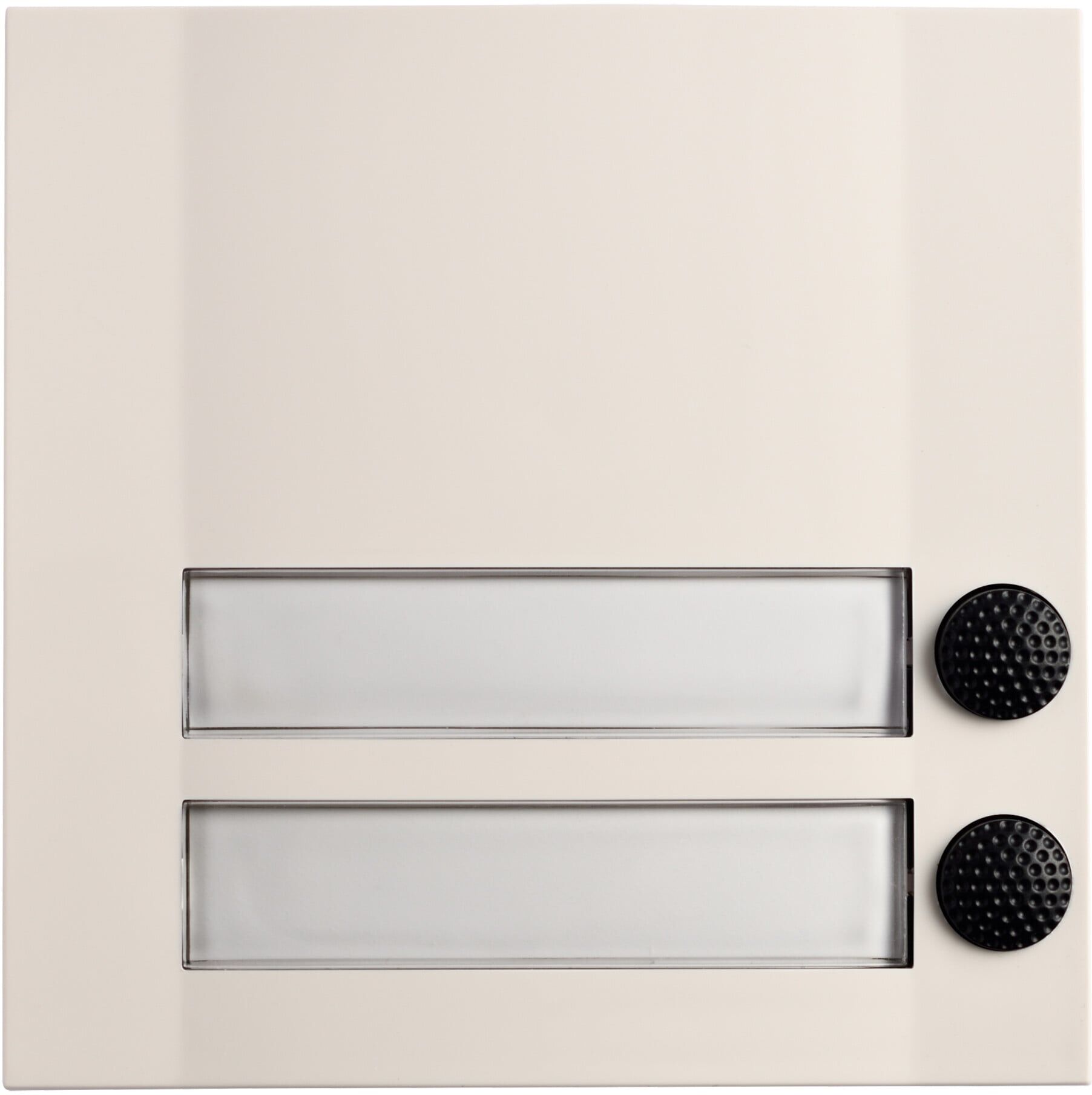 Grothe Klingeltaster 2fach 90x90x18,5mm, ws/sw DOMOLUX DUO (51203)