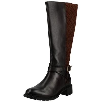 Stiefel ARA "Ara Stiefel Leder", Damen, Gr. 38,5, dunkelbraun, Leder, Schuhe Stiefel