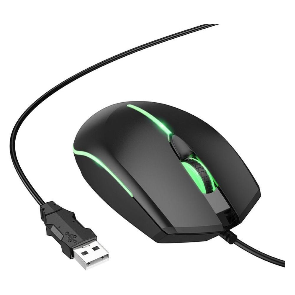 Hoco Other Computer Accessory gaming wire USB A computer mouse 2400 dpi GM37 black (Kabelgebunden) (60055285)