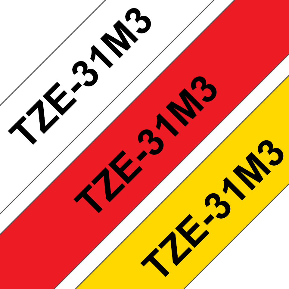 Brother TZe-31M3 Multipack (TZe-231, TZe-431, TZe-631) TZE31M3