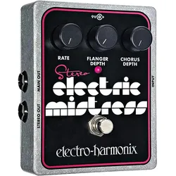 Electro-Harmonix Stereo Electric Mistress (E-Gitarre), Effektpedal, Grau, Schwarz