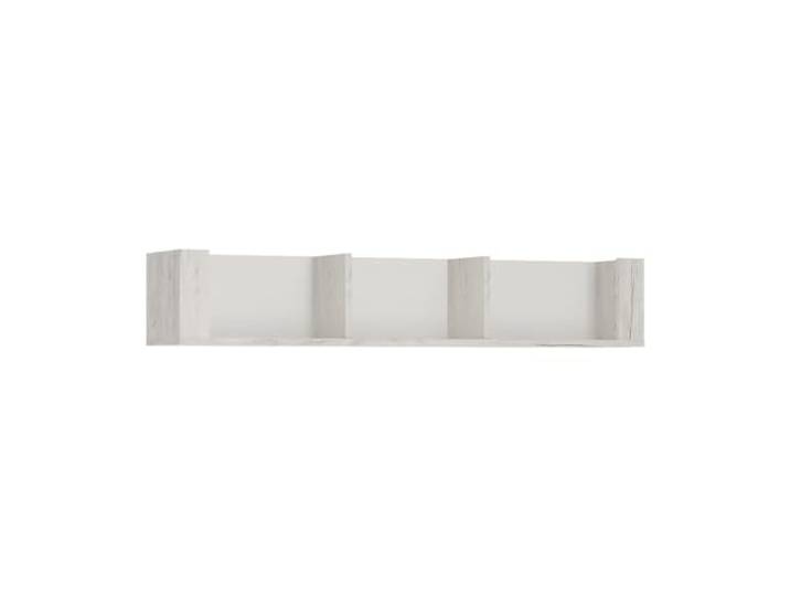 Lomadox Wandboard Wandregal 119cm breit in Craft Eiche weiß