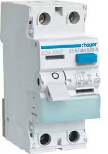 Hager CDA225D Fehlerstrom-Schutzschalter A 3polig 25A 0.03A 250V