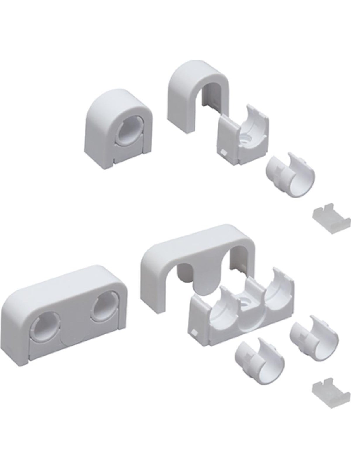 Uponor pipe clamp single 16-20 (white)