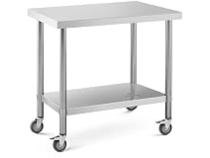 Helloshop26 Table de Travail Cuisine Professionnel Premium 60 x 90 cm 145 kg Acier Inoxydable 14_0010023