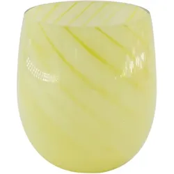 Windlicht Funny 13,5 cm Glas Gelb