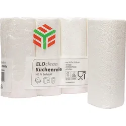 Elos Küchenrolle ELOclean Plus L.ca.11 mxB.ca.220mm hochweiß 3-lagig 4 Rl./PAK