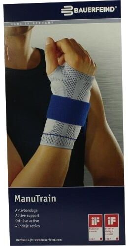 Manutrain Handgelenkbandage Größe 6 rechts schwarz