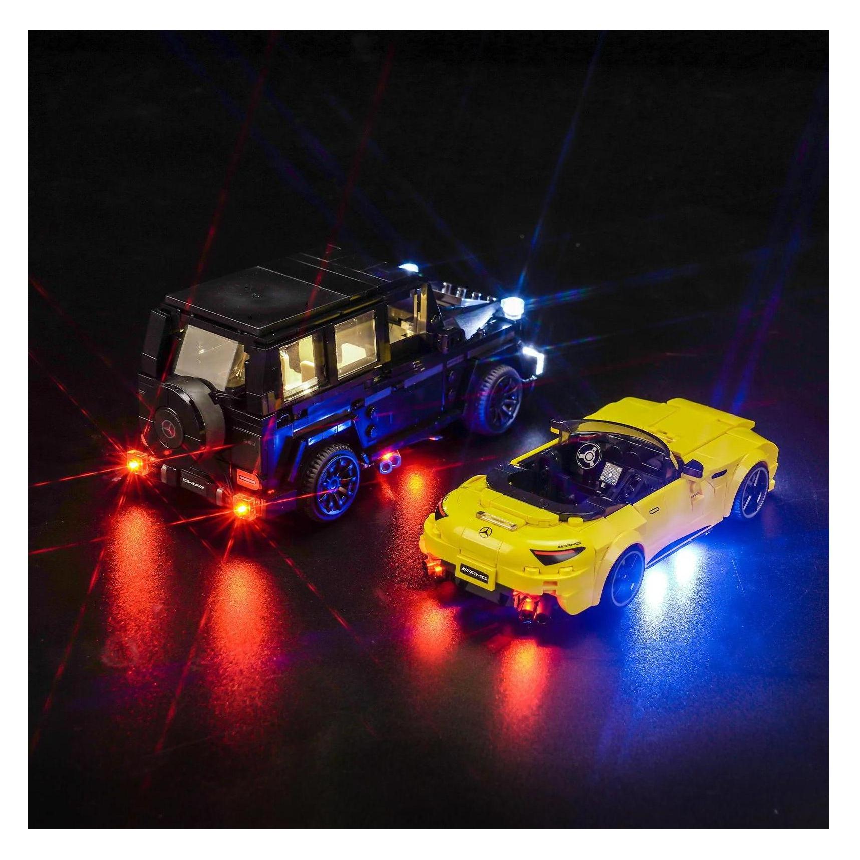 BrickBling LED Licht Set für LEGO Mercedes-AMG G 63 & Mercedes-AMG SL 63 (76924) (P67701)