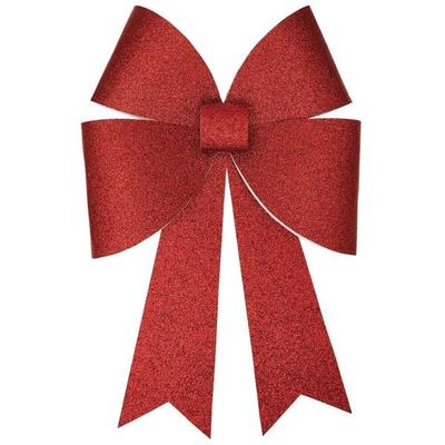 Bastelset XL-Schleife, Glitter, Rot, MIX, 200 g/m²