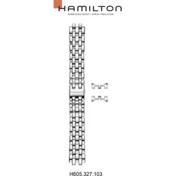 Hamilton - Jazzmaster Band-set Edelstahl H695.327.103 - silber