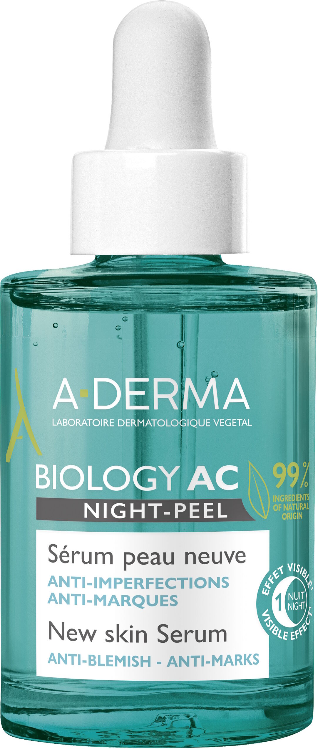 A-Derma Biology AC Night Peel Serum 30 ml