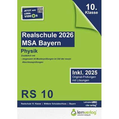Original-Prüfungen Realschulabschluss Bayern 2026 Physik, Taschenbuch von , Lernverlag, 978-3-7430-0146-6