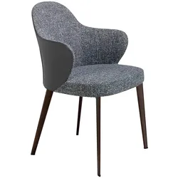 AC ANGEL CERDA Angel Cerdá  Stuhl aus Stoff, Kunstleder und Stahl 4102C