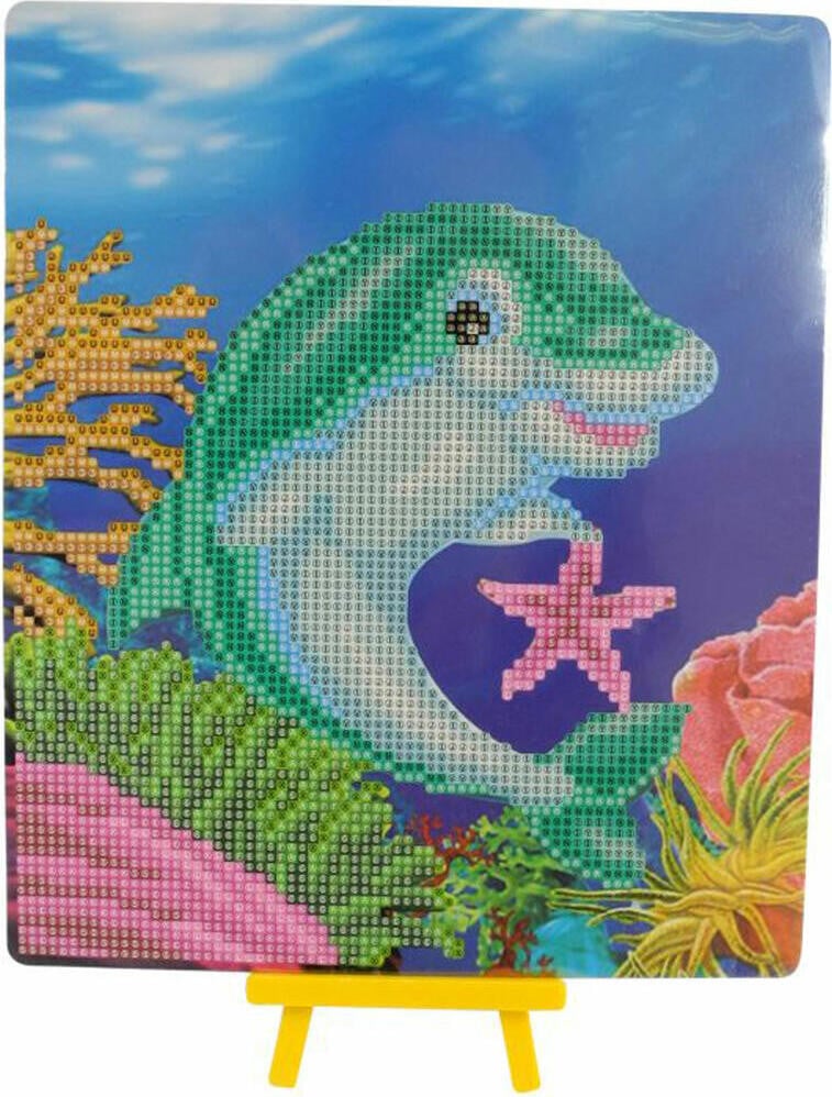 Pracht Creatives Diamant Schilderen Dolfijn met standaard 6027-25061