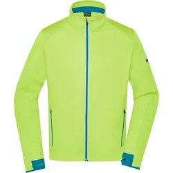James & Nicholson Herren 3-Lagen Sport Softshell Jacke Softshell-Jacke JN1126 bright yellow/bright blue M