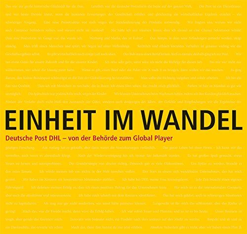Walter Maschke - Einheit im Wandel: Deutsche Post DHL - Von der Behörde zum Global Player - Preis vom 09.10.2026 07:28:09 h