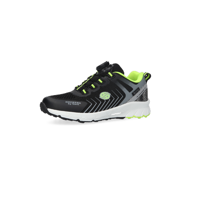 Sneaker DOCKERS BY GERLI, Mädchen, Gr. 35, Textil, schwarz, grau, lime, Schuhe Sneaker, Freizeitschuh, Sportsneaker mit Drehverschluss, Leichtgewicht
