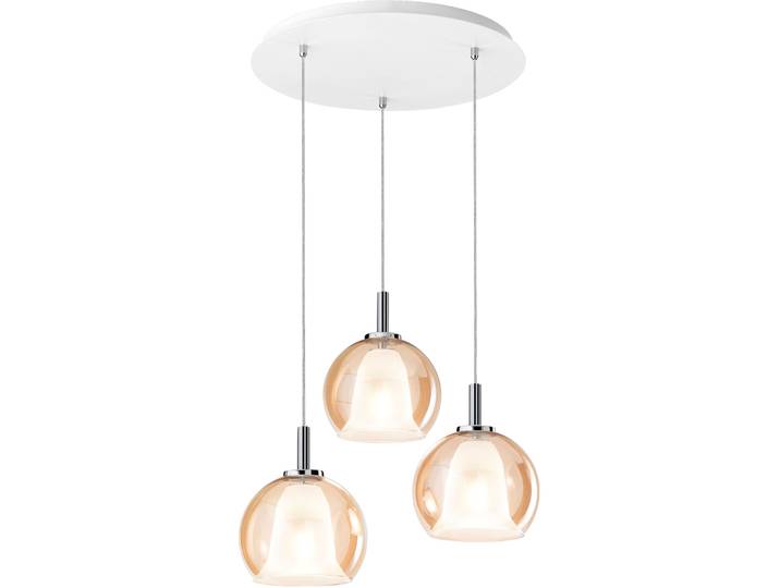 Pendellampe Aby amber Metall/Glas