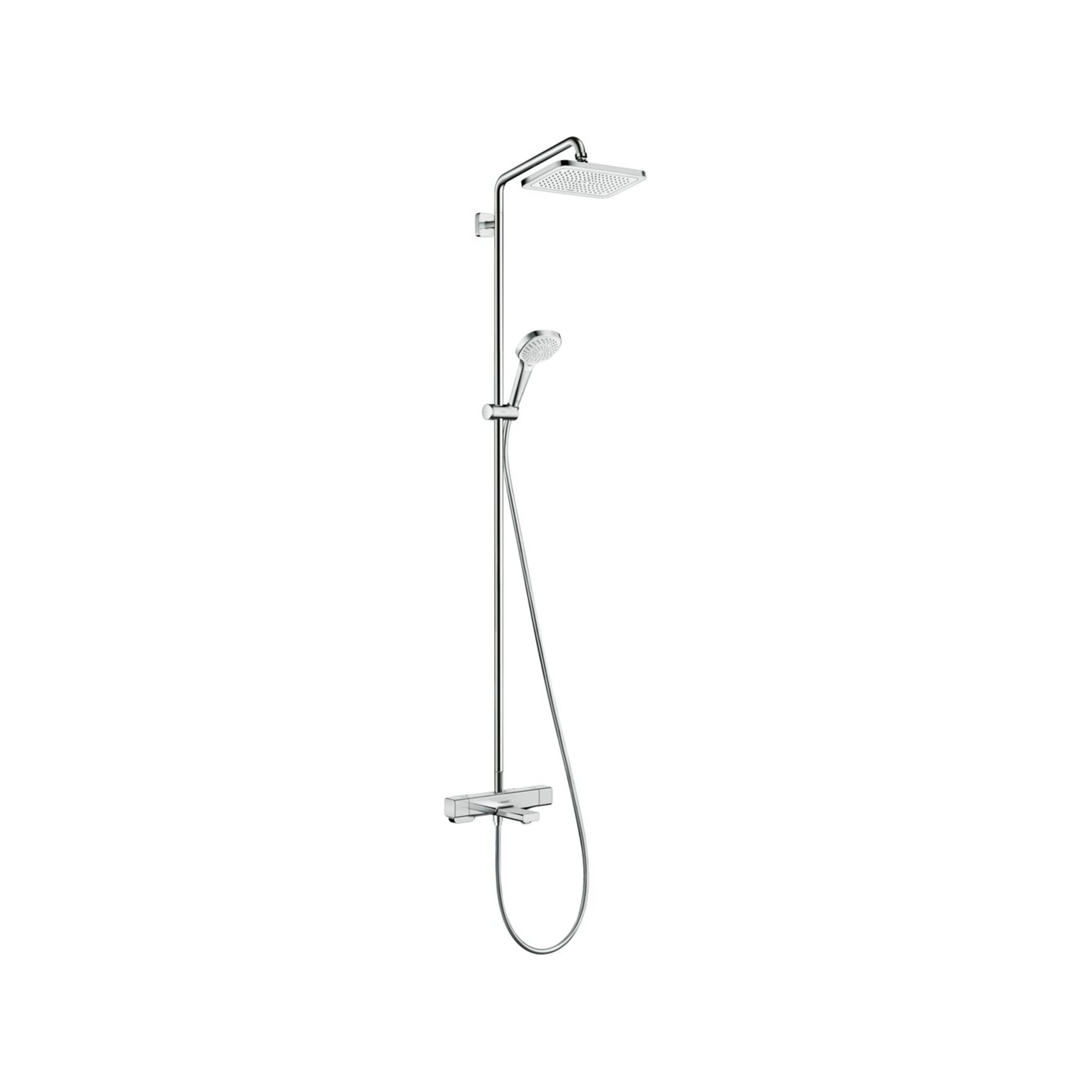 hansgrohe Showerpipe Croma E 280 mit Wannenthermostat, 1jet, chrom (27687000)