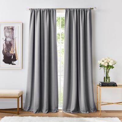 Karl Lagerfeld Paris Silky Cloud Blackout Curtain Panel Pair