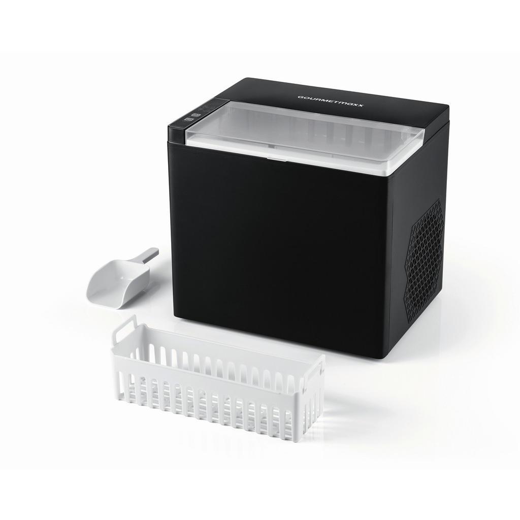 Gourmetmaxx Eiswürfelmaschine GOURMETmaxx, Schwarz, Kunststoff, Metall, 25.5x26.2x28.8 cm, Küchengeräte, Sonstige Küchengeräte