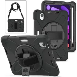 eSTUFF Defender Case with screen (Apple iPad mini 2012, Apple iPad mini 2013, Apple iPad mini 2014, Apple iPad mini 2015), Tablet Hülle, Schwarz