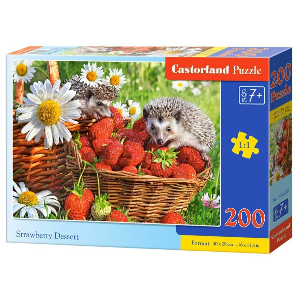 Castorland Puzzel 200 stukjes Egels en Aardbeien 222025