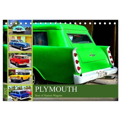 PLYMOUTH - Best of Station Wagons (Tischkalender 2027 DIN A5 quer), CALVENDO Monatskalender