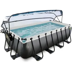 Exit, Pool, Black Leather Pool (450 x 250 x 100 cm)