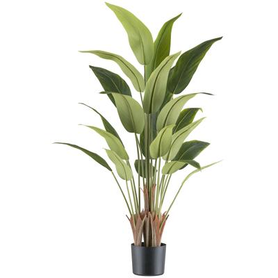 Kunstpflanze CREATIV GREEN "Strelitzia reginae", grün, H:120cm, Kunststoff, Kunstpflanzen, Kunstpflanze, mit tollem Blattwerk
