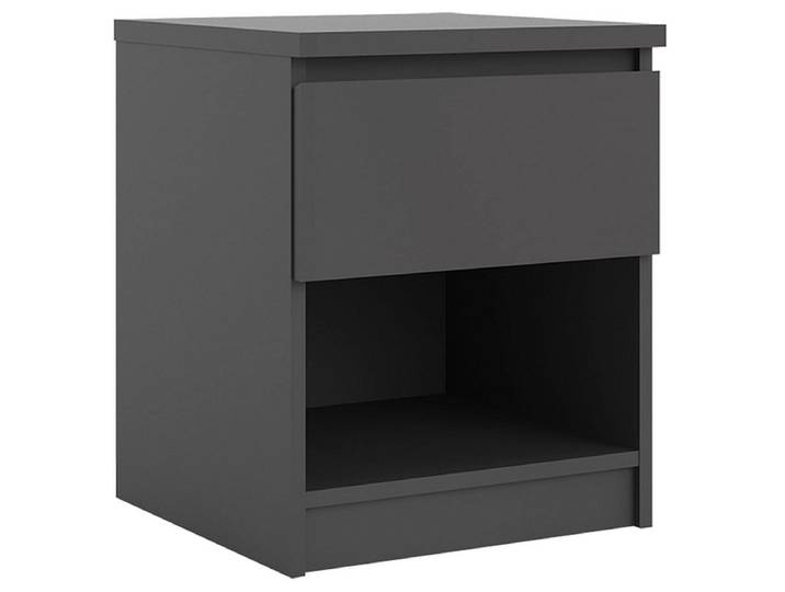 Nachttisch NAIA 1 Schublade 40.4x40x49.5cm schwarz dekor
