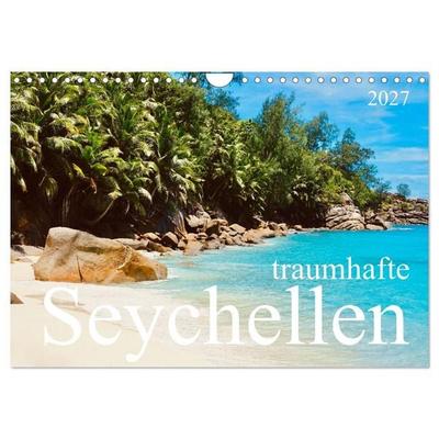 traumhafte Seychellen (Wandkalender 2027 DIN A4 quer), CALVENDO Monatskalender