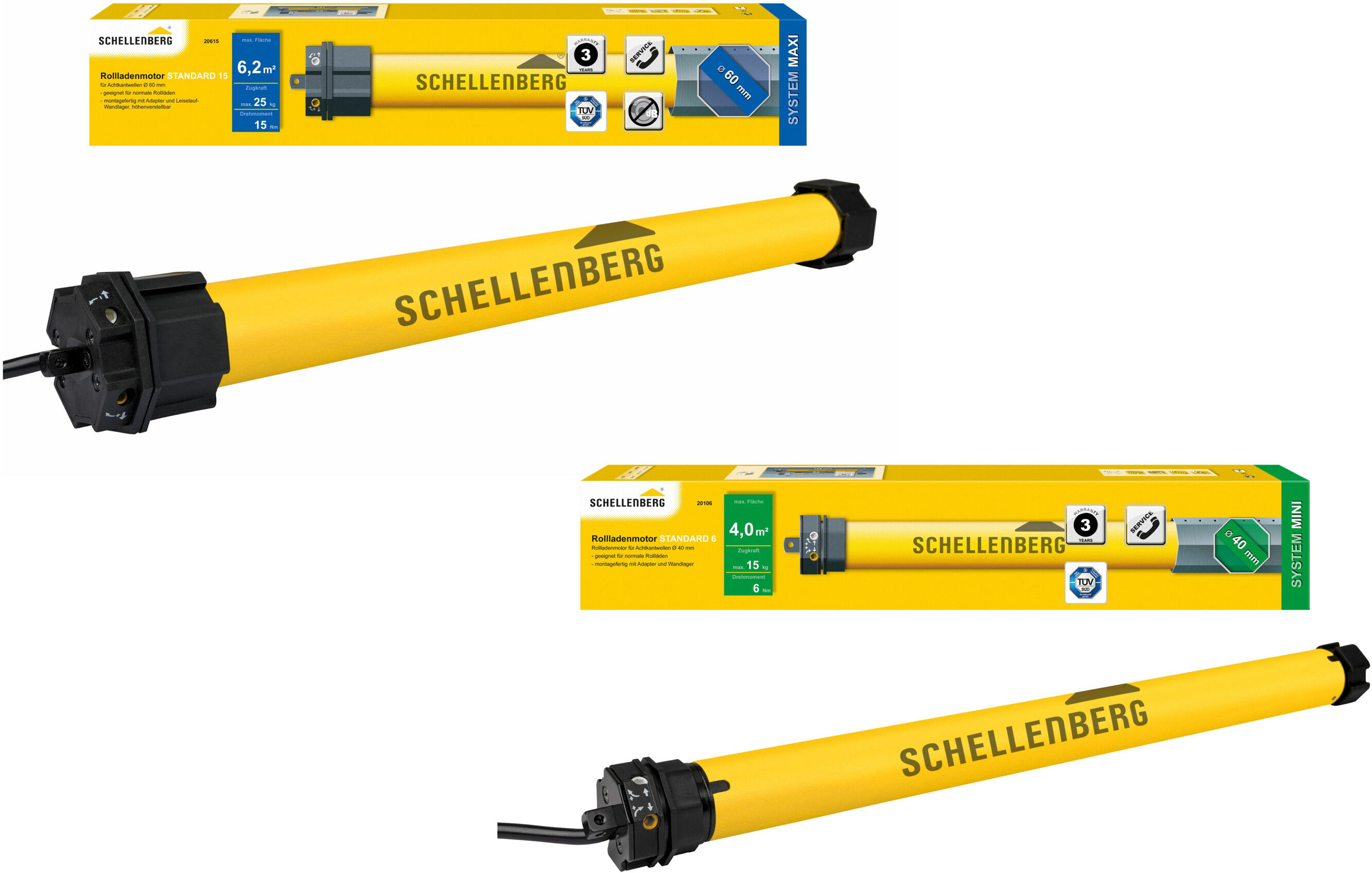 SCHELLENBERG Rohrmotor Standard für Rollläden