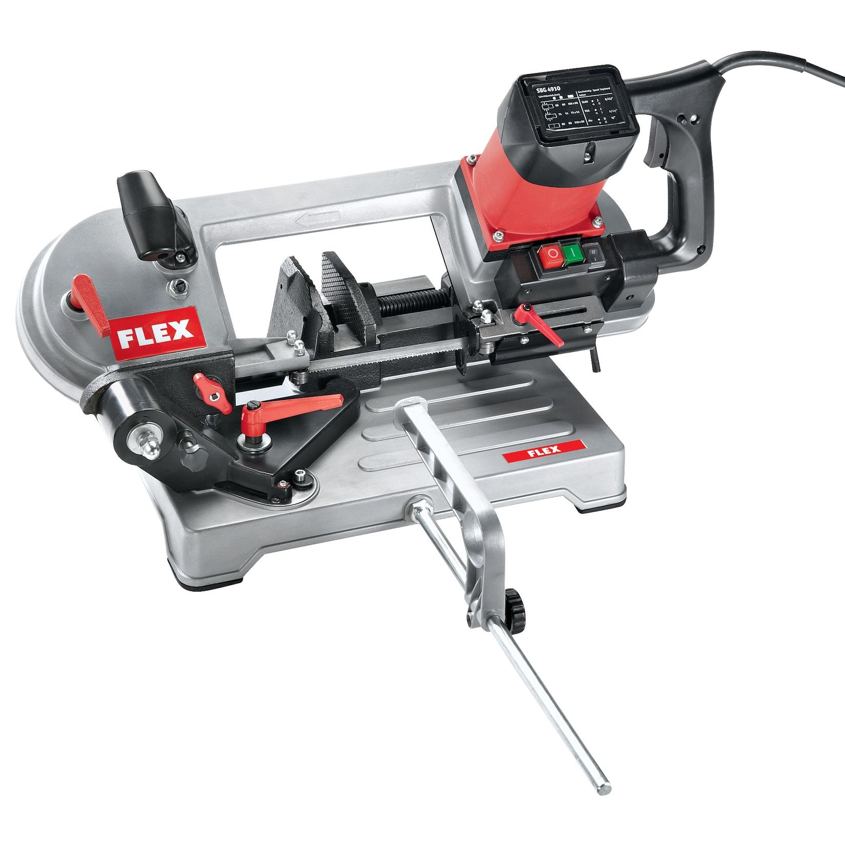 Flex Metall Bandsäge SBG 4910 Leistungsaufnahme 850 W, Sägebandlänge 1335 mm